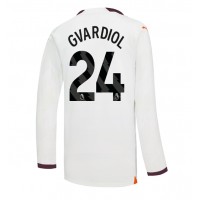 Manchester City Josko Gvardiol #24 Udebanetrøje 2023-24 Langærmet